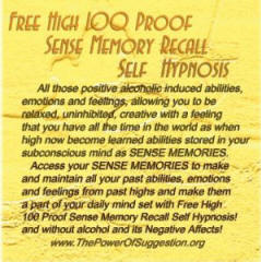 Free High 100 Proof Sense Memory Recall Self Hypnosis